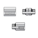 Port Adapter - SAE-ORB to SAE-ORB - Straight